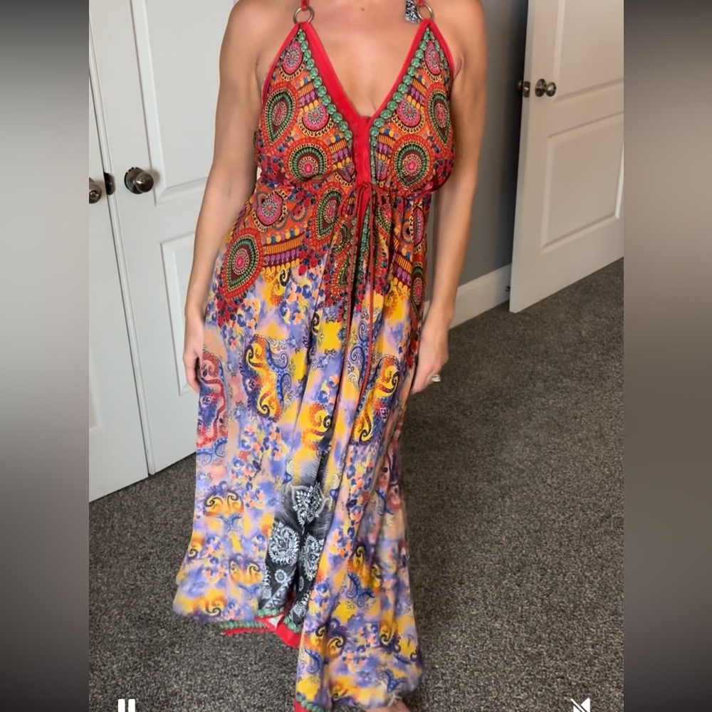 Free size bohemian dress/cover-up